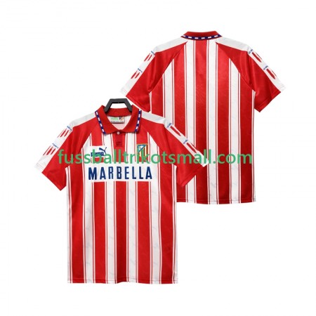 Fußballtrikots Atlético Madrid 1995 Retro 1994 Kurzarm Heimtrikotsatz kaufen